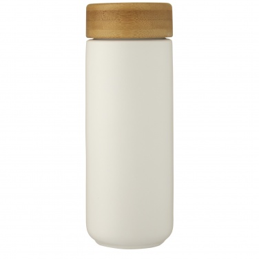 Logo trade promotional products image of: Lumi 300 ml ceramic tumbler with bamboo lid